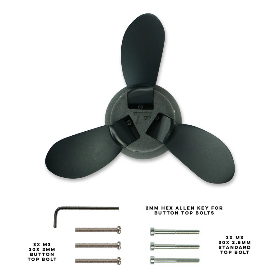 THREE BLADE PROPELLER HUB SET